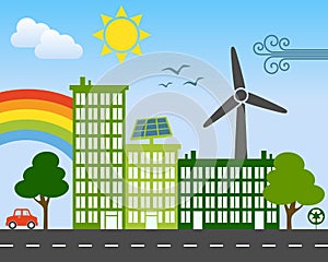Green Energy City Concept
