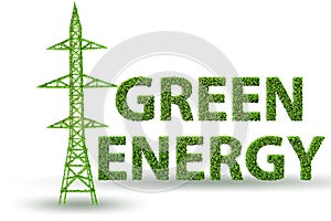 Green energy concept - 3d rendering