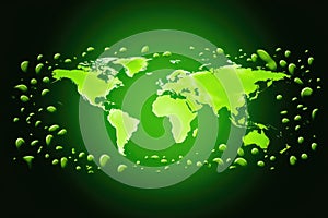 Green energy concept for planet earth