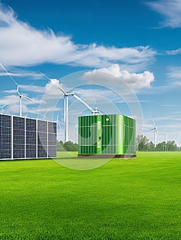 Green energy generator of the environment, power generation station of the electricity industry