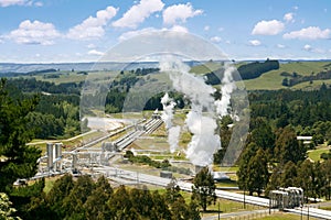 Green energy - geothermal power station