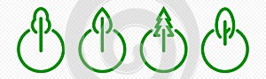 Green energy icon, eco power on mode button logo. Nature ecology, recycling and environment conservation, turn on eco-friendly