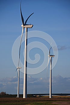 Green energy modern windmills