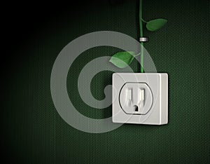 Green energy power outlet