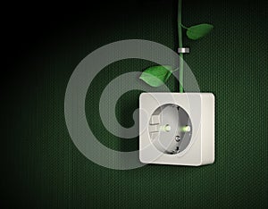 Green energy power outlet concept