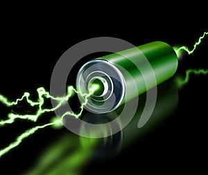 Green energy power supply battery sparks