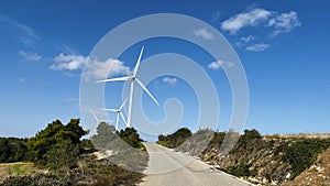 Green energy produced with windmills