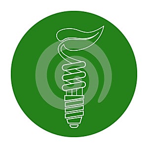 Green energy simple icons.