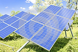 Green energy.Solar panel.