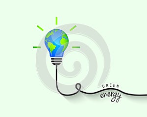 Green energy and sustainability concept