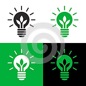 Green energy transition icon