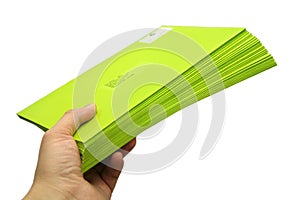Green envelopes