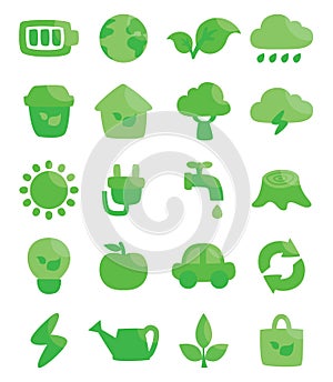 Green enviroment , icon