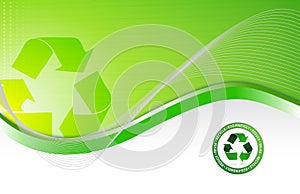 Green Environmental Recycling Background