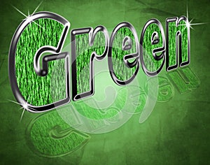 Green environmental theme