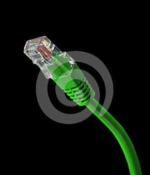 Green Ethernet Cable