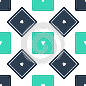 Green Ethernet socket sign. Network port - cable socket icon isolated seamless pattern on white background. LAN port