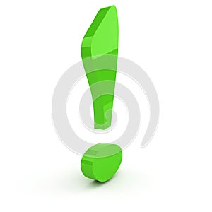 Green exclamation mark
