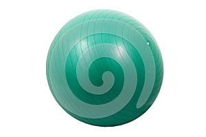 Green exercise ball