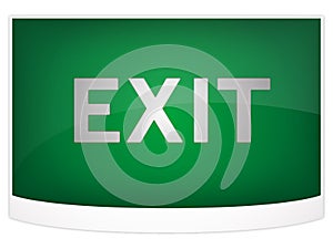 Green exit sign