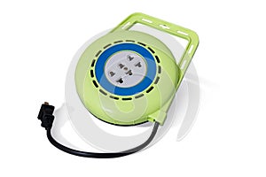 Green extension electric cable reel