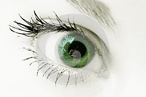 Green eye