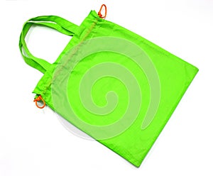 Green fabric bag