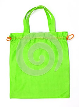 Green fabric bag