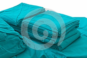 Green fabric for opration, operation room