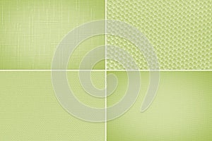 Green fabric texture background