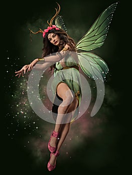 Green Fairy, 3d computer graphics