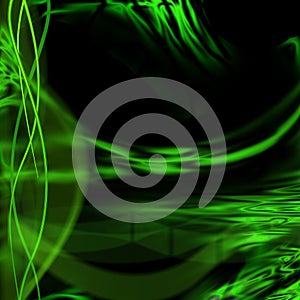 Green fantasy bright background