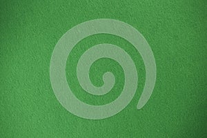 Green felt texture background the woven fabric isolated