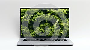 Green Fern Industrial Design Laptop With 8k Resolution photo