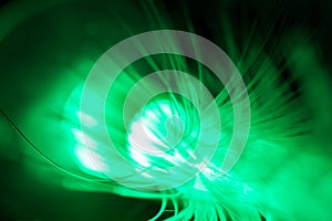 Green fiber optic