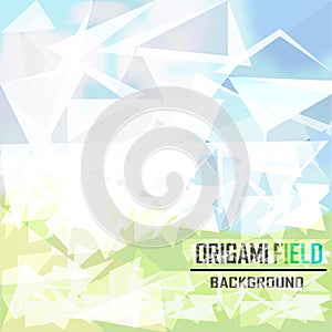 Green field background vector