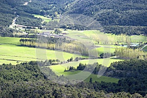 Green field panorama, France