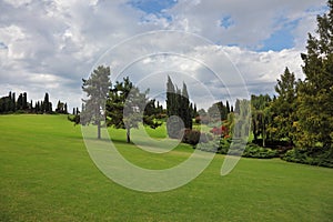 A green field in a park Sigurta photo