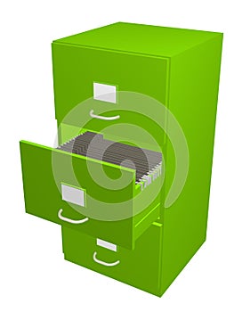 Green Filing Cabinet