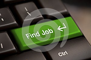 Green find job enter button