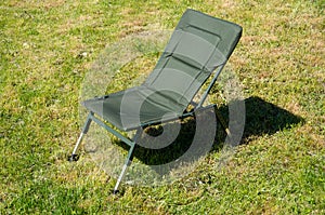 Green fishing chair also for relaxation