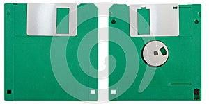 Green floppy disk