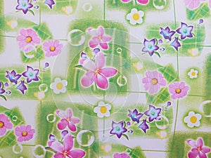 Green floral background