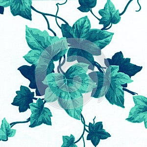 Green floral pattern