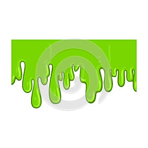 Green flowing mucus, sticky toxic halloween design