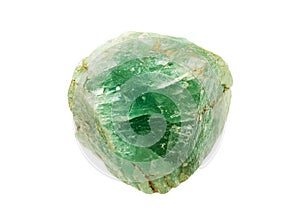 Green fluorite cubic crystal mineral sample