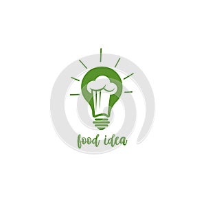 Green food idea vector illustration. photo