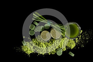 Green food supplements.