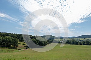The Forest of Friedrichroda in Thuringia with sun