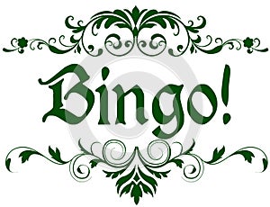 Green frame with BINGO text.